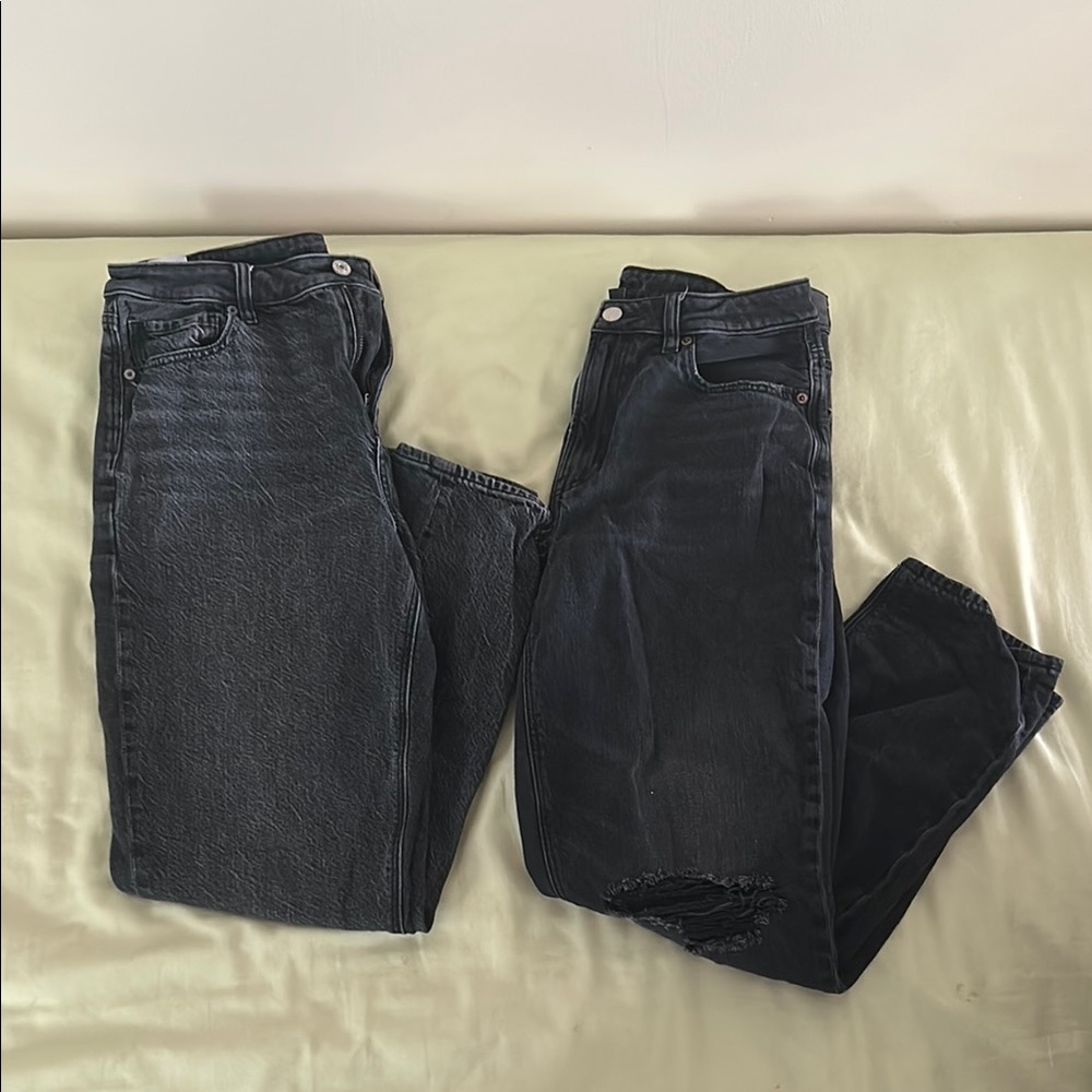 American Eagle Outfitters Black Straight Leg Jeans